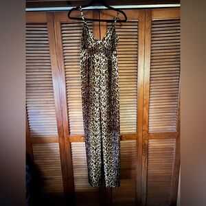 Vada Winter Leopard Print Jumpsuit